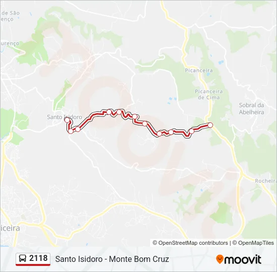 2118 Bus Line Map