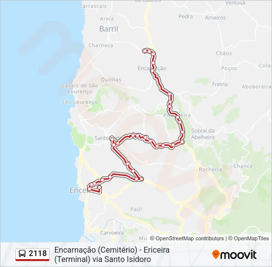 2118 Bus Line Map