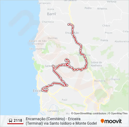 2118 Bus Line Map