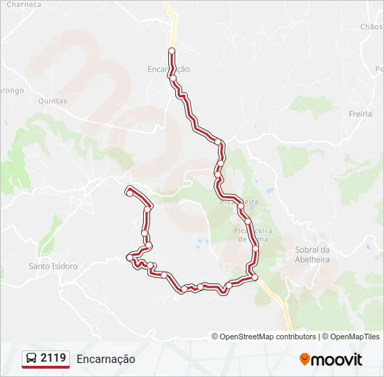 2119 Bus Line Map