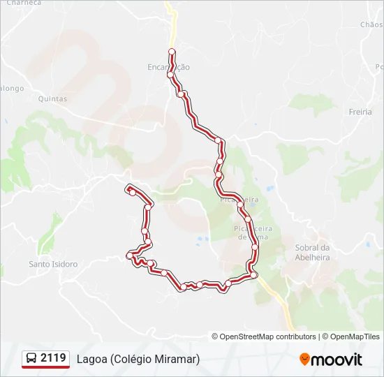 2119 Bus Line Map