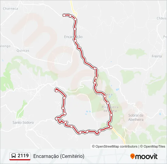 2119 Bus Line Map