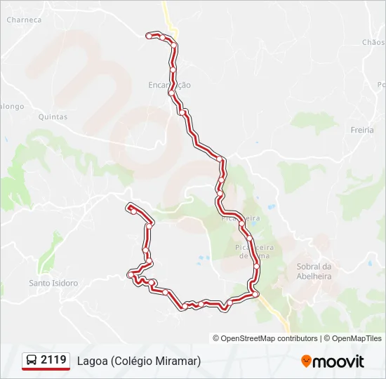 2119 Bus Line Map