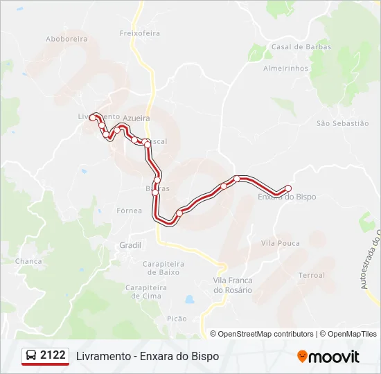 2122 Bus Line Map