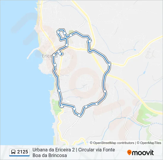 2125 Bus Line Map