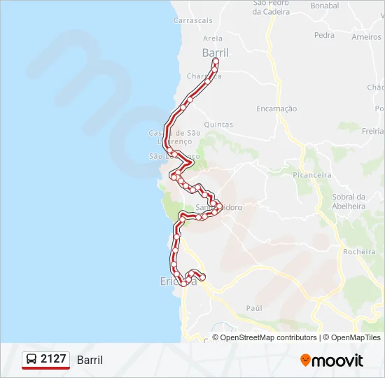 2127 Bus Line Map