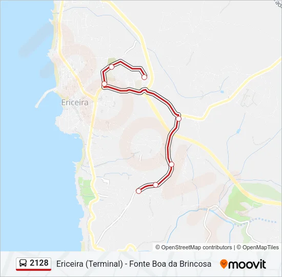 2128 Bus Line Map