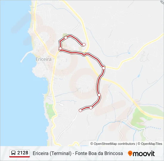 2128 Bus Line Map