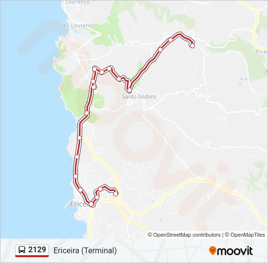 2129 Bus Line Map