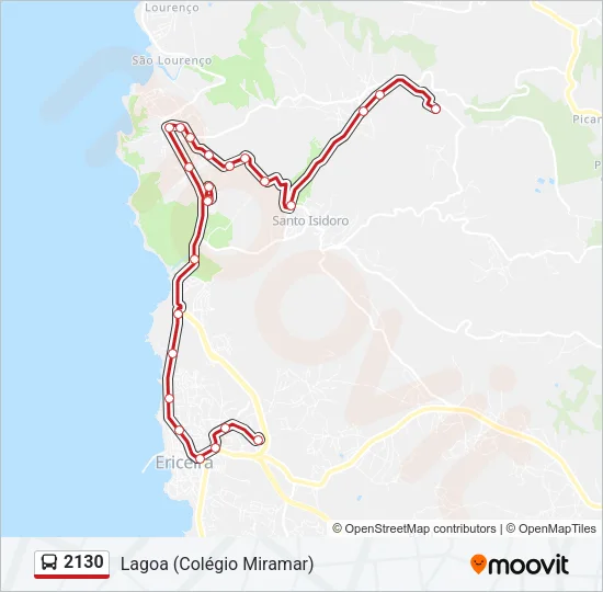 2130 Bus Line Map
