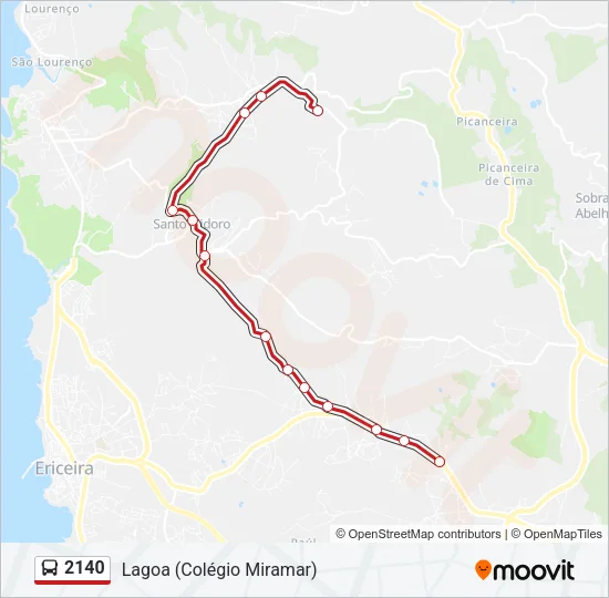 2140 Bus Line Map