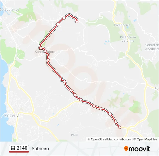 2140 Bus Line Map
