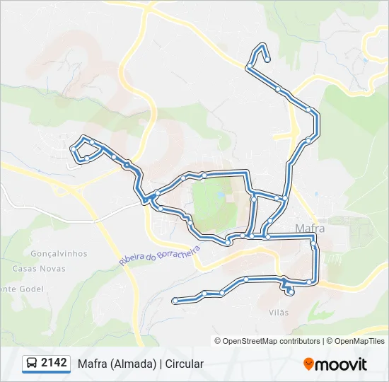 2142 Bus Line Map