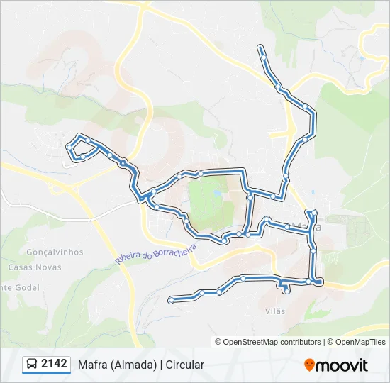 2142 Bus Line Map