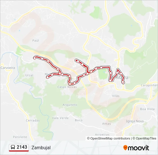 2143 Bus Line Map