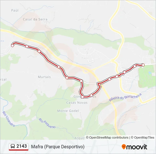 2143 Bus Line Map