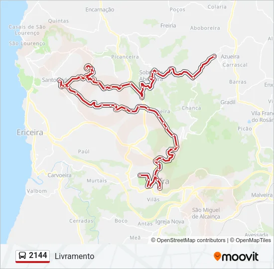 2144 Bus Line Map