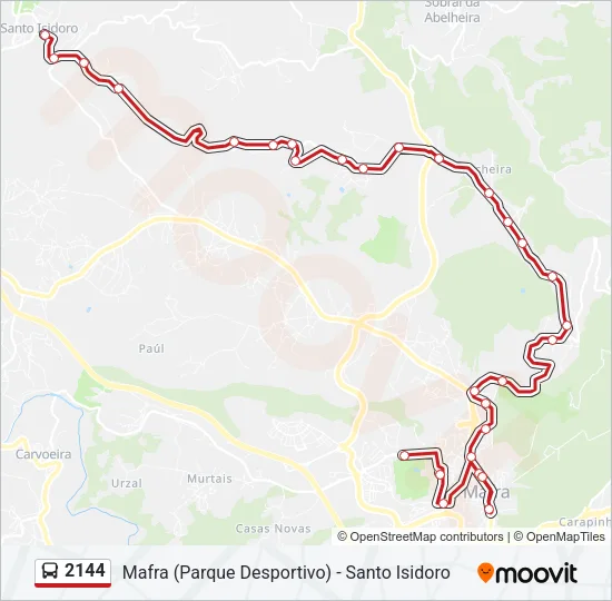 2144 Bus Line Map