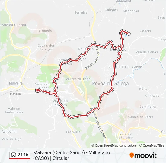 2146 Bus Line Map