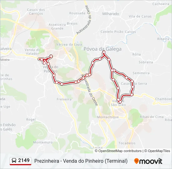 2149 Bus Line Map