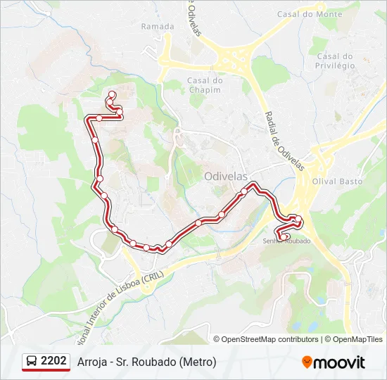 2202 Bus Line Map