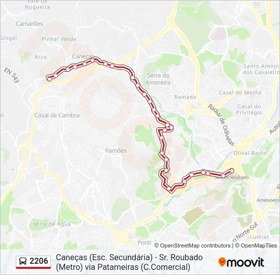 2206 Bus Line Map