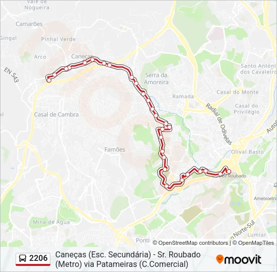 2206 Bus Line Map