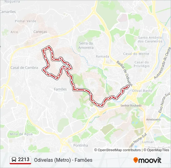 2213 Bus Line Map