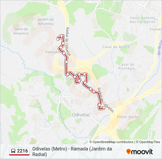 2216 Bus Line Map