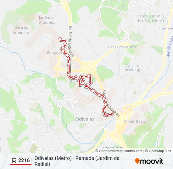 2216 Bus Line Map
