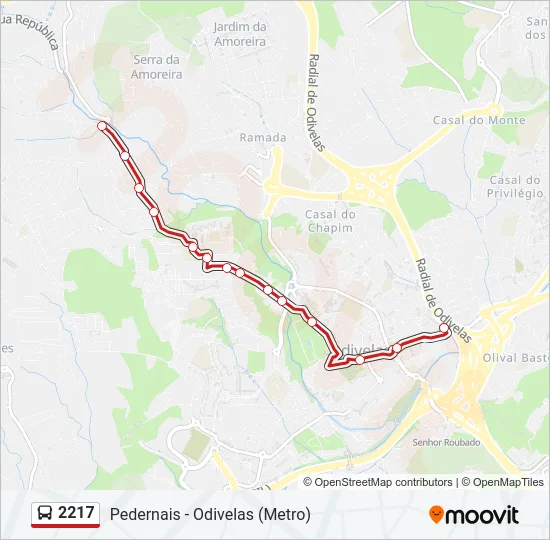 2217 Bus Line Map