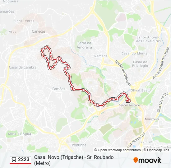 2223 Bus Line Map