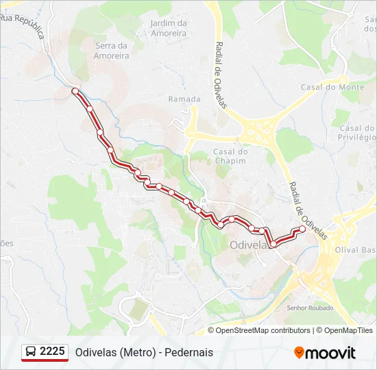 2225 Bus Line Map