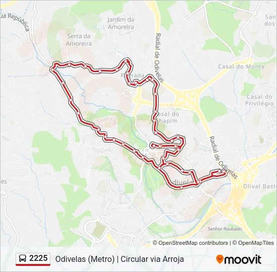 2225 Bus Line Map