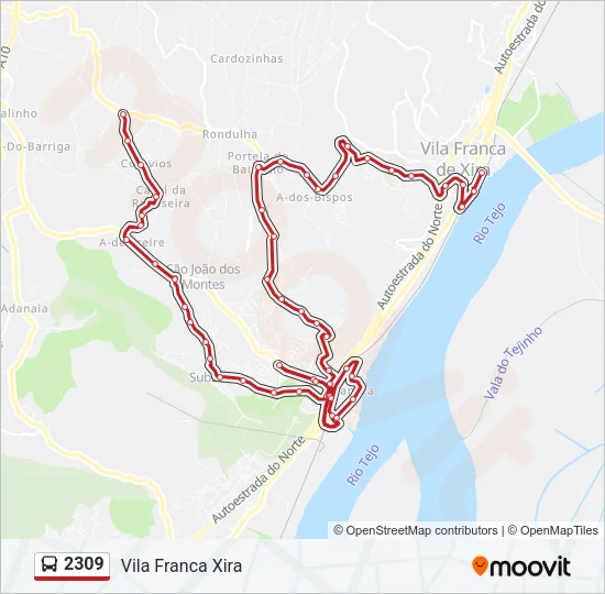 2309 Bus Line Map
