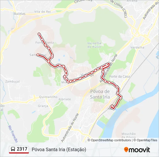 2317 Bus Line Map