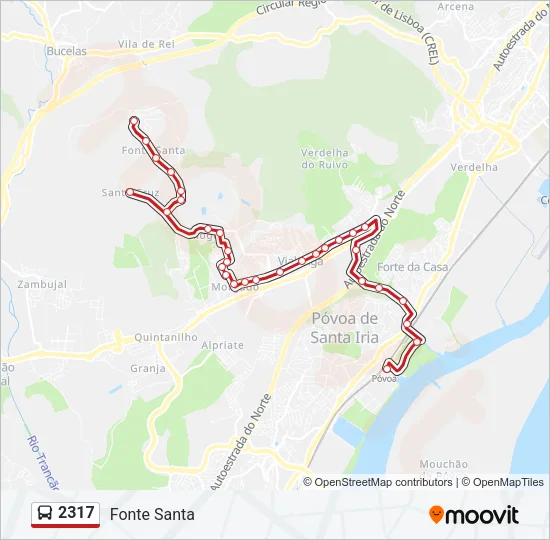 2317 Bus Line Map