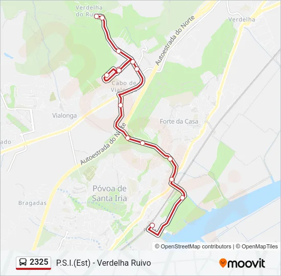2325 Bus Line Map