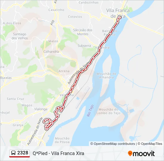 2328 Bus Line Map