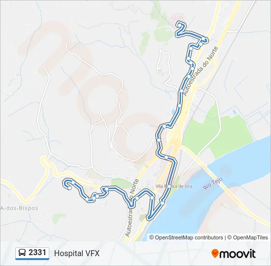 2331 Bus Line Map