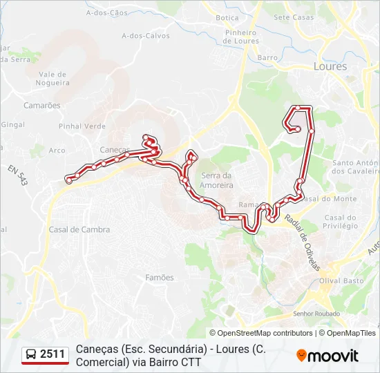 2511 Bus Line Map