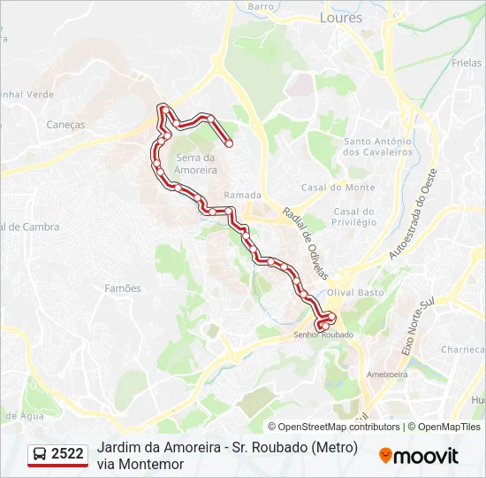 2522 Bus Line Map