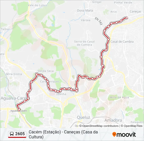 2605 Bus Line Map