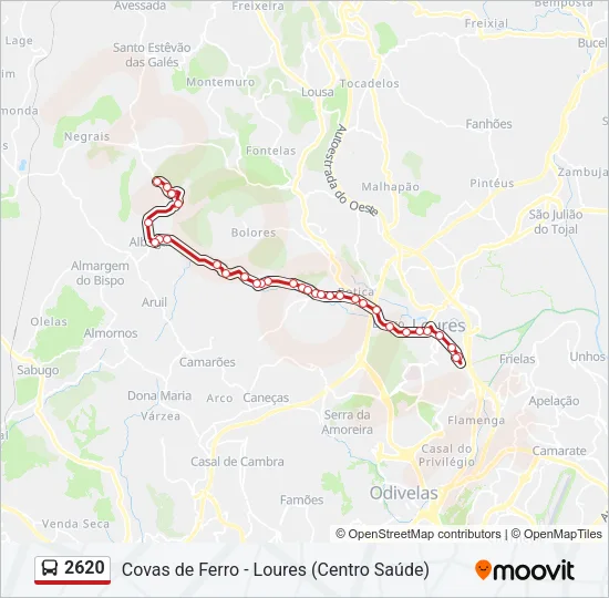 2620 Bus Line Map