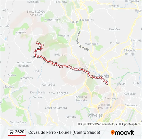 2620 Bus Line Map