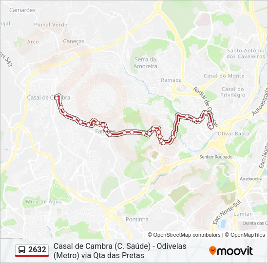 2632 Bus Line Map