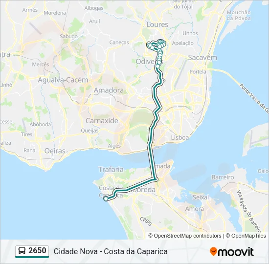 2650 Bus Line Map