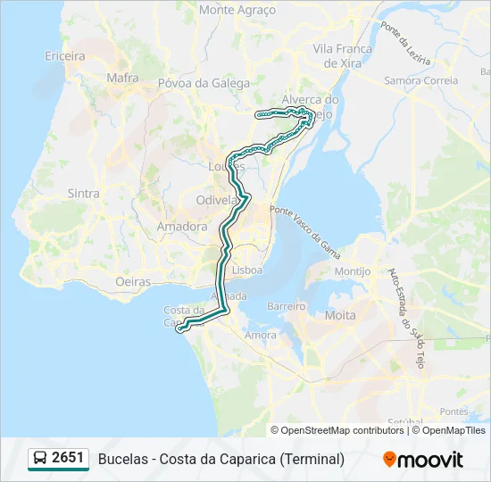 2651 Bus Line Map
