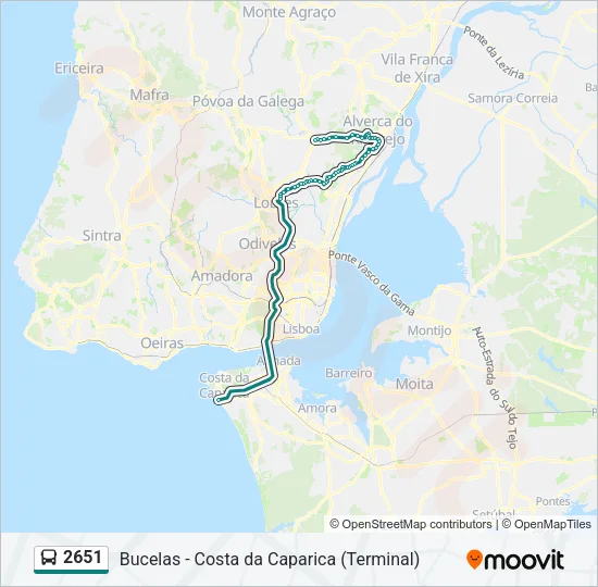 2651 Bus Line Map