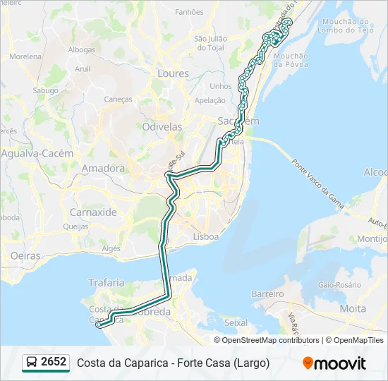 2652 Bus Line Map
